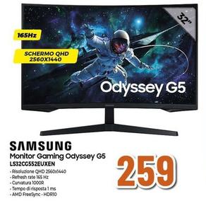 Offerta per Samsung - Monitor Gaming Odyssey G5 LS32CG552EUXEN a 259€ in Expert