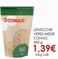 Offerta per Conad - Lenticchie Verdi Medie a 1,39€ in Conad