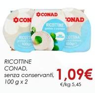 Offerta per Conad - Ricottine a 1,09€ in Conad