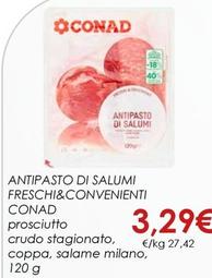 Offerta per Conad - Antipasto Di Salumi Freschi&Convenienti a 3,29€ in Conad