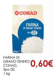 Offerta per Conad - Farina Di Grano Tenero a 0,6€ in Conad