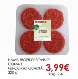 Offerta per Conad - Hamburger Di Bovino Percorso Qualità a 3,99€ in Spazio Conad