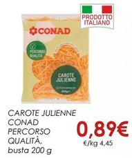 Offerta per Conad - Carote Julienne Percorso Qualità a 0,89€ in Spazio Conad