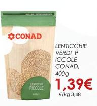 Offerta per Conad - Lenticchie Verdi Piccole a 1,39€ in Spazio Conad