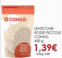 Offerta per Conad - Lenticchie Rosse Piccole a 1,39€ in Spazio Conad