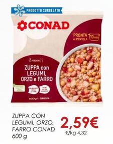 Offerta per Conad - Zuppa Con Legumi, Orzo, Farro a 2,59€ in Spazio Conad