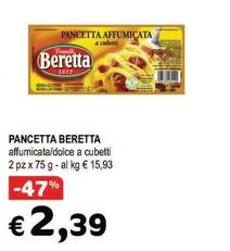 Offerta per Beretta - Pancetta a 2,39€ in Crai