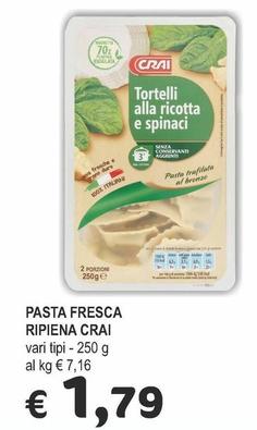 Offerta per Crai - Pasta Fresca Ripiena a 1,79€ in Crai