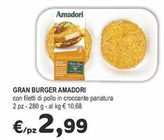 Offerta per Amadori - Gran Burger a 2,99€ in Crai