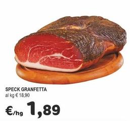 Offerta per Speck Granfetta a 1,89€ in Crai
