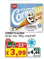 Offerta per Algida - Cornetto a 3,99€ in Crai
