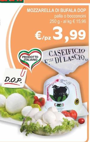 Offerta per Mozzarella Di Bufala DOP a 3,99€ in Crai