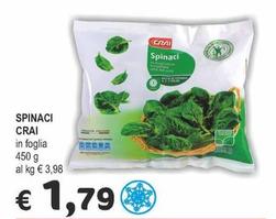 Offerta per Crai - Spinaci a 1,79€ in Crai