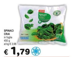 Offerta per Spinaci a 1,79€ in Crai