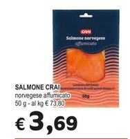 Offerta per Salmone affumicato a 3,69€ in Crai