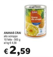 Offerta per Ananas a 2,59€ in Crai