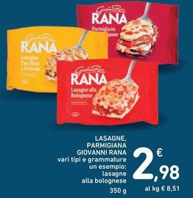 Offerta per Rana - Lasagne, Parmigiana a 2,98€ in Spazio Conad