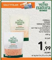 Offerta per  Conad Verso Natura - Cereali  a 1,99€ in Spazio Conad