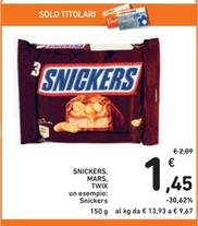 Offerta per Snickers, Mars, Twix a 1,45€ in Spazio Conad
