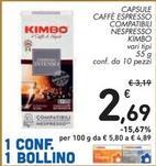 Offerta per Kimbo - Capsule Caffè Espresso Compatibili Nespresso a 2,69€ in Spazio Conad