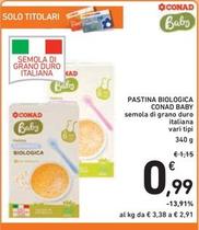 Offerta per  Conad - Pastina Biologica Baby  a 0,99€ in Spazio Conad