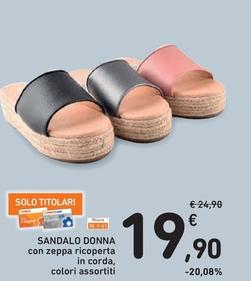 Offerta per Sandalo Donna a 19,9€ in Spazio Conad