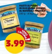 Offerta per Mareblu - Filetti Di Tonno In Olio Extra Vergine, Al Naturale a 3,99€ in PENNY