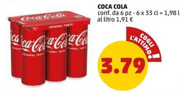 Offerta per Coca Cola a 3,79€ in PENNY
