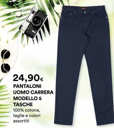Offerta per Carrera - Pantaloni Uomo Modello 5 Tasche a 24,9€ in Ipercoop