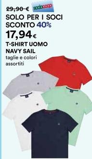 Offerta per Navy Sail - T-Shirt Uomo a 17,94€ in Ipercoop
