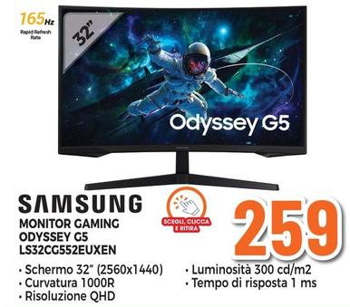 Offerta per Samsung - Monitor Gaming Odyssey G5 LS32CG552EUXEN a 259€ in Expert