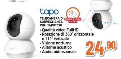 Offerta per Tapo - Telecamera Di Sorveglianza Wifi TAPOTC70 a 24,9€ in Expert