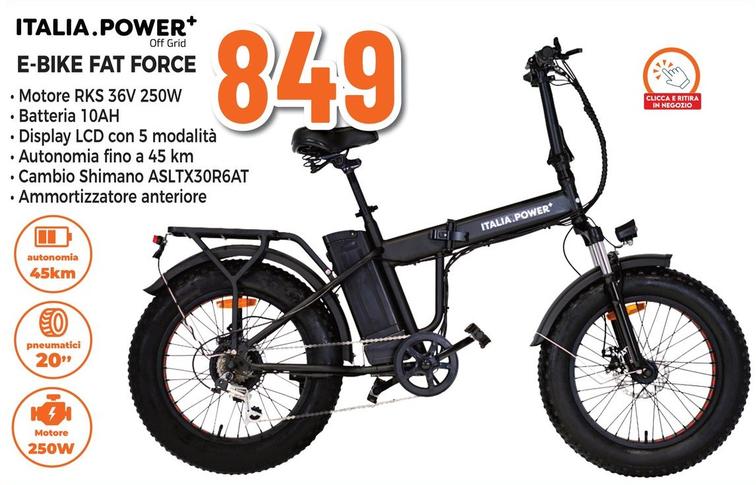 Offerta per Italia Power - E-Bike Fat Force a 849€ in Expert