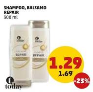 Offerta per Today - Shampoo/Balsamo Repair a 1,29€ in PENNY