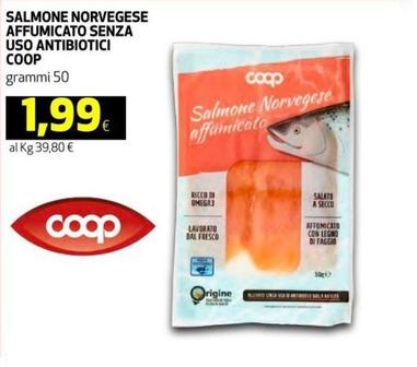 Offerta per Salmone affumicato a 1,99€ in Coop