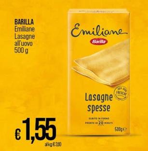 Offerta per Barilla - Emiliane Lasagne All'Uovo a 1,55€ in Coop