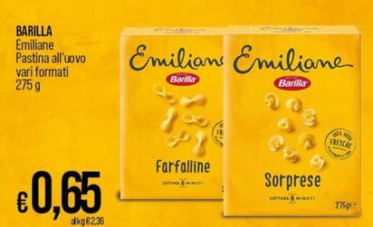 Offerta per Barilla - Emiliane Pastina All'Uovo a 0,65€ in Coop