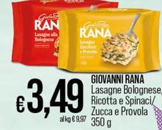 Offerta per Giovanni Rana - Lasagne Bolognese a 3,49€ in Coop