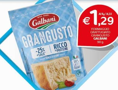 Offerta per Galbani - Formaggio Grattugiato Grangusto a 1,29€ in Crai