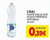Offerta per Crai - Fonte Delle Alpi Acqua Minerale Naturale a 0,39€ in Crai