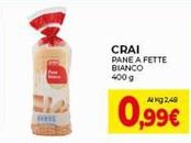 Offerta per Crai - Pane A Fette Bianco a 0,99€ in Crai