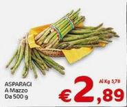 Offerta per Asparagi a 2,89€ in Crai