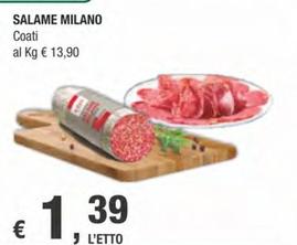 Offerta per Coati - Salame Milano a 1,39€ in Crai