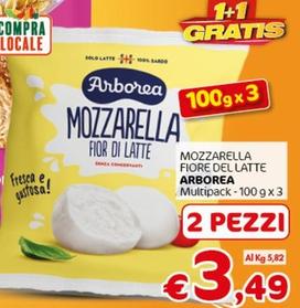 Offerta per Arborea - Mozzarella Fiore Del Latte a 3,49€ in Crai