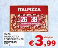 Offerta per Italpizza - Pizza Prosciutto E Funghi 26 X 38 a 3,99€ in Crai