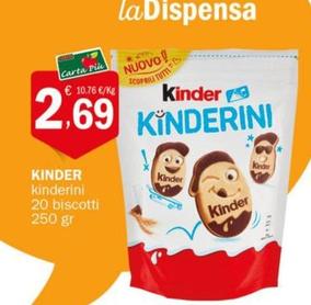 Offerta per Kinder - Kinderini 20 Biscotti a 2,69€ in Crai
