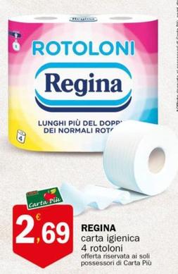 Offerta per Regina - Carta Igienica a 2,69€ in Crai