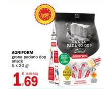 Offerta per Agriform - Grana Padano DOP Snack a 1,69€ in Crai