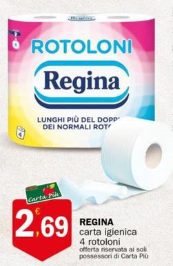 Offerta per Regina - Carta Igienica a 2,69€ in Crai