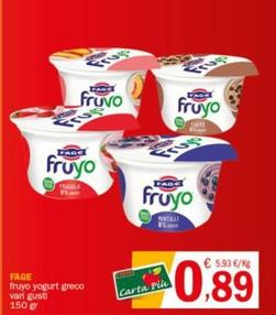 Offerta per Fage - Fruyo Yogurt Greco a 0,89€ in Crai